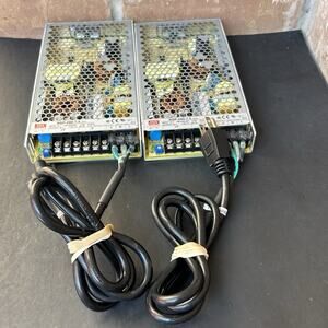 MEAN WELL power supply RSP-200-7.5 low profile enclosed Lot Of 2